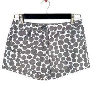J Crew Gray Dot Printed Short